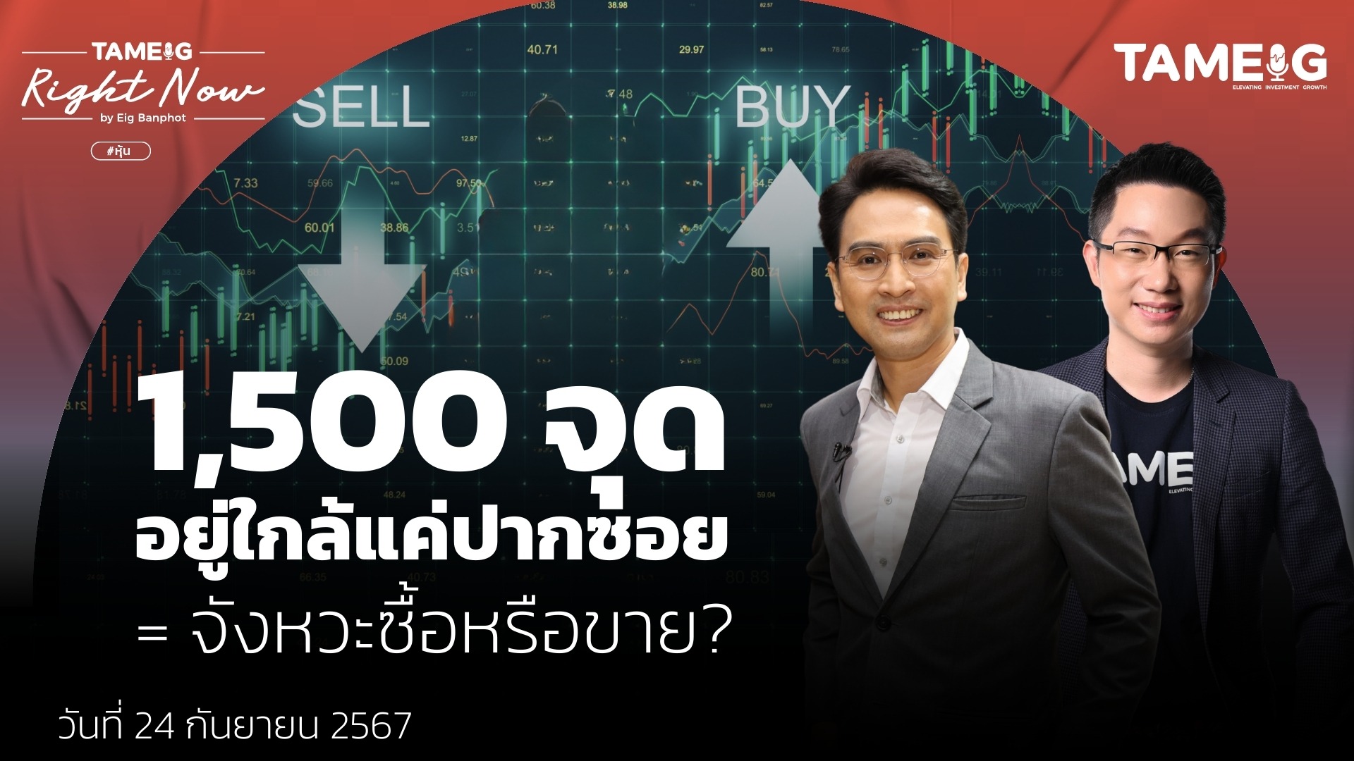 1,500 จุด อยู่ใกล้แค่ปากซอย = จังหวะซื้อหรือขาย? | Right Now Ep.1,221