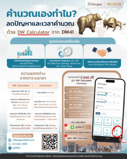 คำนวณเองทำไม ลดปัญหาและเวลาคำนวณด้วย DW Calculator จาก DW41