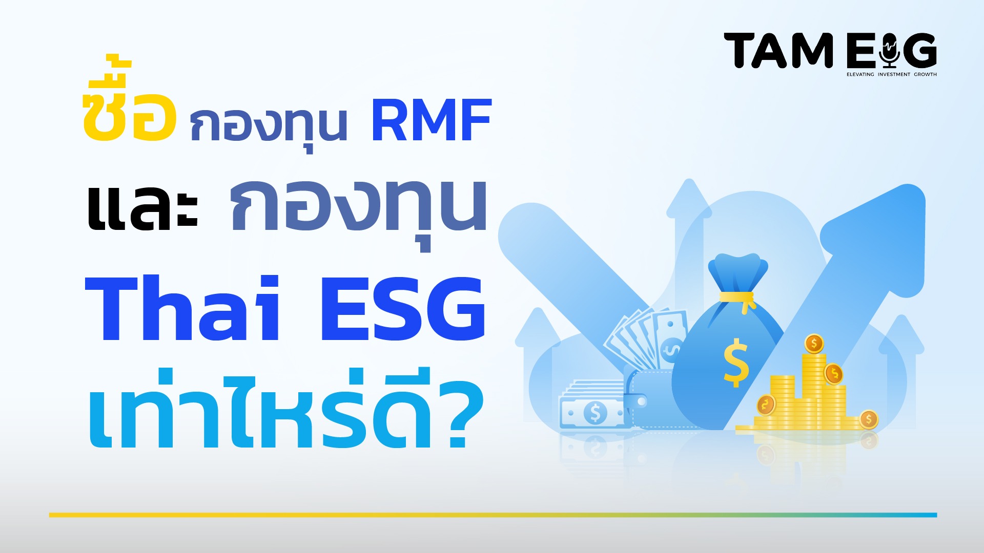 ซื้อ กองทุน RMF และ กองทุน Thai ESG เท่าไหร่ดี?